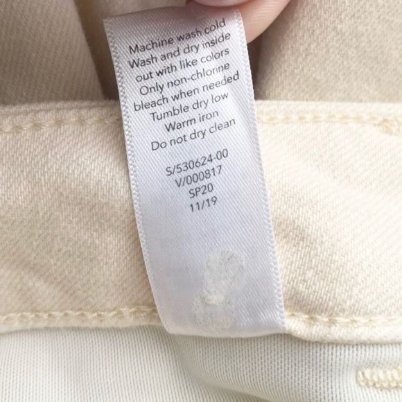 Athleta Flex Sculptek Cream Straight Leg Jeans - Picture 8 of 10